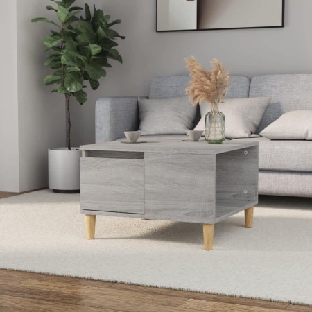 Sonoma gray plywood coffee table 55x55x36.5 cm by vidaXL, Coffee table - Ref: Foro24-821082, Price: 61,36 €, Discount: %