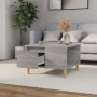 Sonoma gray plywood coffee table 55x55x36.5 cm by vidaXL, Coffee table - Ref: Foro24-821082, Price: 61,36 €, Discount: %