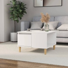 Mesa de centro madera contrachapada blanco 55x55x36,5 cm de vidaXL, Mesas de centro - Ref: Foro24-821076, Precio: 49,99 €, De...