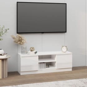 TV cabinet with glossy white door 102x30x36 cm by vidaXL, TV Furniture - Ref: Foro24-823352, Price: 69,14 €, Discount: %