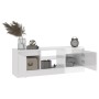 TV cabinet with glossy white door 102x30x36 cm by vidaXL, TV Furniture - Ref: Foro24-823352, Price: 69,99 €, Discount: %