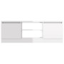 TV-Schrank mit glänzend weißer Tür 102x30x36 cm von vidaXL, TV-Möbel - Ref: Foro24-823352, Preis: 69,14 €, Rabatt: %