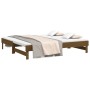 Sofá cama extraíble madera maciza pino marrón miel 2x(90x190)cm de vidaXL, Camas y somieres - Ref: Foro24-823392, Precio: 128...