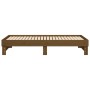 Removable sofa bed solid pine wood honey brown 2x(90x190)cm by vidaXL, Beds and slatted bases - Ref: Foro24-823392, Price: 12...