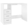 Glossy white plywood desk with drawers 102x50x76cm by vidaXL, Desks - Ref: Foro24-823034, Price: 102,38 €, Discount: %