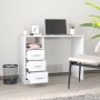 Glossy white plywood desk with drawers 102x50x76cm by vidaXL, Desks - Ref: Foro24-823034, Price: 102,38 €, Discount: %