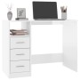 Glossy white plywood desk with drawers 102x50x76cm by vidaXL, Desks - Ref: Foro24-823034, Price: 102,38 €, Discount: %