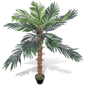 Artificial Phoenix palm tree with pot 140 cm by vidaXL, artificial flora - Ref: Foro24-241357, Price: 75,99 €, Discount: %