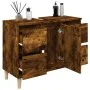 Plywood smoked oak bathroom cabinet 80x33x60cm by vidaXL, bathroom vanities - Ref: Foro24-821273, Price: 68,69 €, Discount: %