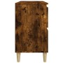 Armario de lavabo madera contrachapada roble ahumado 80x33x60cm de vidaXL, Tocadores de baño - Ref: Foro24-821273, Precio: 88...