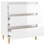 Bright white plywood sideboard 60x35x70 cm by vidaXL, Sideboards - Ref: Foro24-823042, Price: 80,79 €, Discount: %