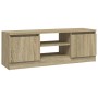 Mueble de TV con puerta roble Sonoma 102x30x36 cm de vidaXL, Muebles TV - Ref: Foro24-823353, Precio: 53,11 €, Descuento: %