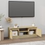 Mueble de TV con puerta roble Sonoma 102x30x36 cm de vidaXL, Muebles TV - Ref: Foro24-823353, Precio: 53,11 €, Descuento: %