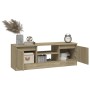 Mueble de TV con puerta roble Sonoma 102x30x36 cm de vidaXL, Muebles TV - Ref: Foro24-823353, Precio: 53,11 €, Descuento: %