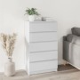 Glossy white plywood chest of drawers 60x36x103 cm by vidaXL, Drawers - Ref: Foro24-823018, Price: 138,70 €, Discount: %