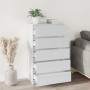 Glossy white plywood chest of drawers 60x36x103 cm by vidaXL, Drawers - Ref: Foro24-823018, Price: 138,70 €, Discount: %