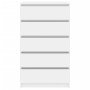 Glossy white plywood chest of drawers 60x36x103 cm by vidaXL, Drawers - Ref: Foro24-823018, Price: 138,70 €, Discount: %