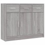 Aparador madera de ingeniería gris Sonoma 91x28x75 cm de vidaXL, Aparadores - Ref: Foro24-823014, Precio: 101,98 €, Descuento: %