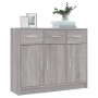 Engineered wood sideboard in Sonoma grey 91x28x75 cm by vidaXL, Sideboards - Ref: Foro24-823014, Price: 98,11 €, Discount: %