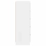 Cajonera de madera contrachapada blanco brillante 60x36x103 cm de vidaXL, Cajoneras - Ref: Foro24-823018, Precio: 138,70 €, D...