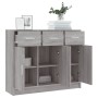 Aparador madera de ingeniería gris Sonoma 91x28x75 cm de vidaXL, Aparadores - Ref: Foro24-823014, Precio: 101,98 €, Descuento: %