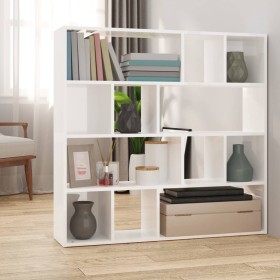 Shiny white shelf/space divider 105x24x102 cm by vidaXL, Room dividers - Ref: Foro24-823247, Price: 70,99 €, Discount: %