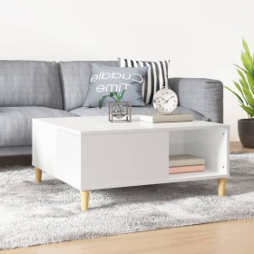 Glossy white plywood coffee table 80x80x36.5 cm by vidaXL, Coffee table - Ref: Foro24-821094, Price: 50,99 €, Discount: %