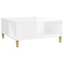 Glossy white plywood coffee table 80x80x36.5 cm by vidaXL, Coffee table - Ref: Foro24-821094, Price: 51,24 €, Discount: %