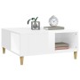 Glossy white plywood coffee table 80x80x36.5 cm by vidaXL, Coffee table - Ref: Foro24-821094, Price: 51,24 €, Discount: %