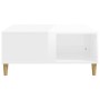 Glossy white plywood coffee table 80x80x36.5 cm by vidaXL, Coffee table - Ref: Foro24-821094, Price: 51,24 €, Discount: %