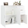 White plywood sideboard 91x29.5x75 cm by vidaXL, Sideboards - Ref: Foro24-823269, Price: 89,04 €, Discount: %