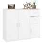 White plywood sideboard 91x29.5x75 cm by vidaXL, Sideboards - Ref: Foro24-823269, Price: 89,04 €, Discount: %