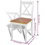 Dining chairs 4 units white pine wood by vidaXL, dining chairs - Ref: Foro24-241513, Price: 206,08 €, Discount: %