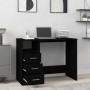 Black plywood drawer desk 102x50x76 cm by vidaXL, Desks - Ref: Foro24-823033, Price: 97,63 €, Discount: %