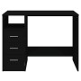 Black plywood drawer desk 102x50x76 cm by vidaXL, Desks - Ref: Foro24-823033, Price: 97,63 €, Discount: %