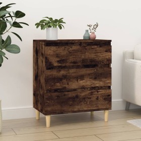 Aparador madera contrachapada color roble ahumado 60x35x70 cm de vidaXL, Aparadores - Ref: Foro24-823045, Precio: 63,91 €, De...