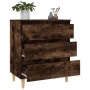 Sideboard aus geräuchertem Eichensperrholz, 60 x 35 x 70 cm von vidaXL, Sideboards - Ref: Foro24-823045, Preis: 63,91 €, Raba...