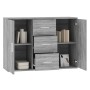 Aparador de madera contrachapada gris Sonoma 91x29,5x65 cm de vidaXL, Aparadores - Ref: Foro24-823348, Precio: 89,99 €, Descu...