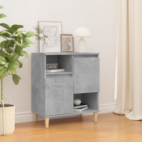 Concrete gray plywood sideboard 60x35x70 cm by vidaXL, Sideboards - Ref: Foro24-821144, Price: 76,59 €, Discount: %