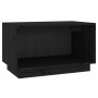 Solid black pine wood TV stand 60x35x35 cm by vidaXL, TV Furniture - Ref: Foro24-813828, Price: 34,99 €, Discount: %