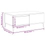 Couchtisch aus Sperrholz weiß 90x50x36,5 cm von vidaXL, Couchtisch - Ref: Foro24-821116, Preis: 47,82 €, Rabatt: %