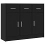 Aparador de madera de ingeniería negro 91x28x75 cm de vidaXL, Aparadores - Ref: Foro24-823009, Precio: 123,78 €, Descuento: %