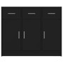 Sideboard aus schwarzem Holzwerkstoff 91x28x75 cm von vidaXL, Sideboards - Ref: Foro24-823009, Preis: 123,78 €, Rabatt: %