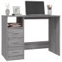 Escritorio con cajones contrachapada gris Sonoma 102x50x76 cm de vidaXL, Escritorios - Ref: Foro24-823038, Precio: 104,52 €, ...