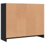 Aparador de madera de ingeniería negro 91x28x75 cm de vidaXL, Aparadores - Ref: Foro24-823009, Precio: 123,78 €, Descuento: %