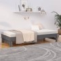 Removable sofa bed solid gray pine wood 2x(80x200) cm by vidaXL, Beds and slatted bases - Ref: Foro24-823386, Price: 194,23 €...