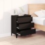 Aparador de madera contrachapada negro 60x35x70 cm de vidaXL, Aparadores - Ref: Foro24-823049, Precio: 67,70 €, Descuento: %