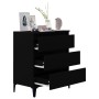 Aparador de madera contrachapada negro 60x35x70 cm de vidaXL, Aparadores - Ref: Foro24-823049, Precio: 67,70 €, Descuento: %