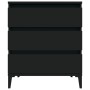 Aparador de madera contrachapada negro 60x35x70 cm de vidaXL, Aparadores - Ref: Foro24-823049, Precio: 67,70 €, Descuento: %