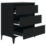 Black plywood sideboard 60x35x70 cm by vidaXL, Sideboards - Ref: Foro24-823049, Price: 66,34 €, Discount: %